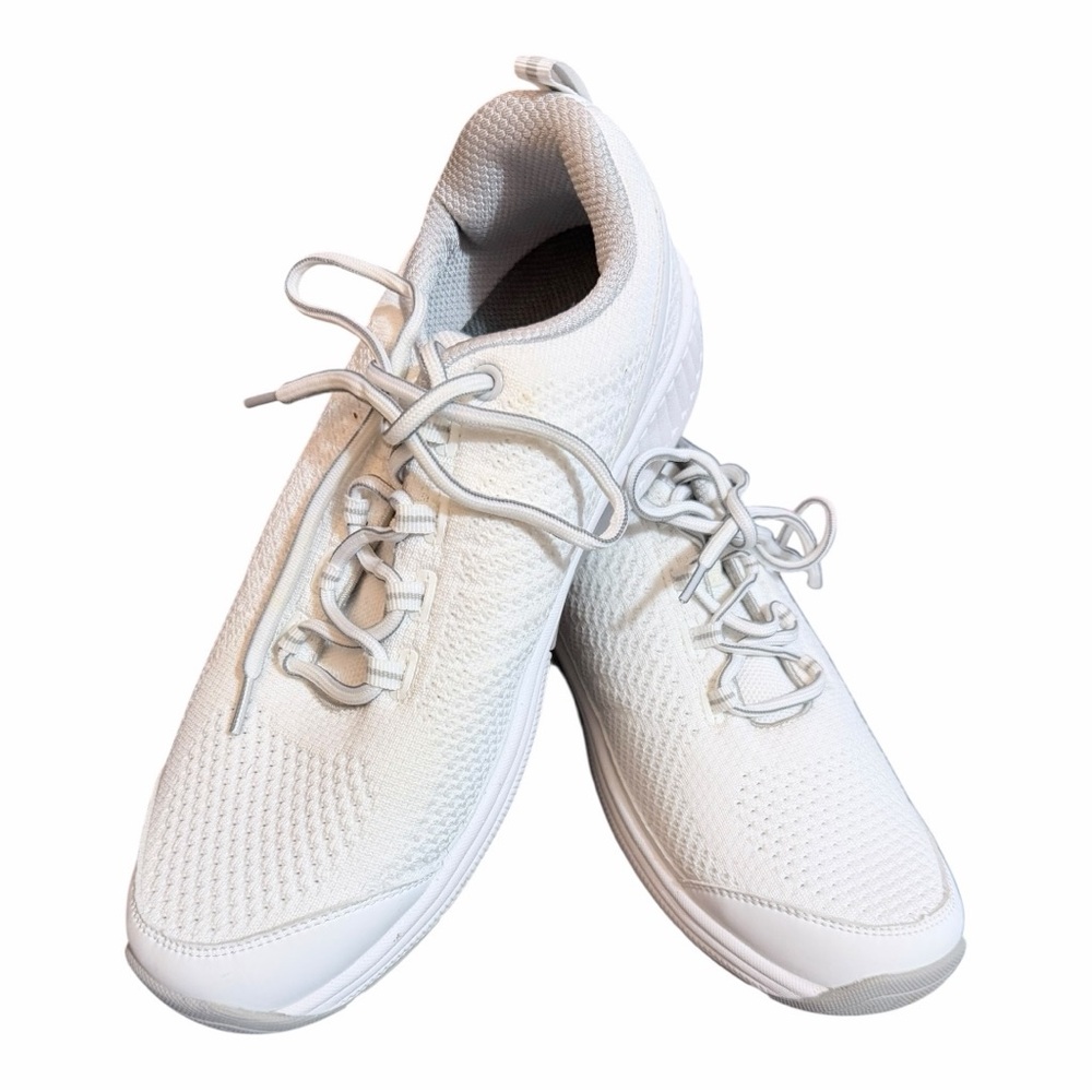 Orthofeet Coral Stretch Knit Sneakers Women Size 11  White‎ Orthopedic Shoe